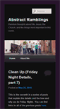 Mobile Screenshot of abstractramblings.com